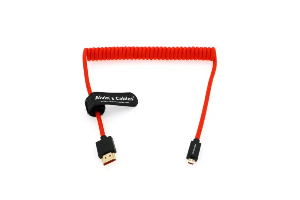 Cable Coiled HDMI to Micro HDMI Short