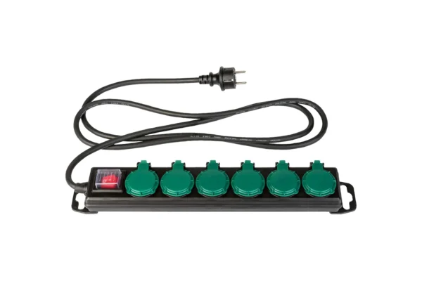 Outdoor Extension Lead 6 Sockets IP44